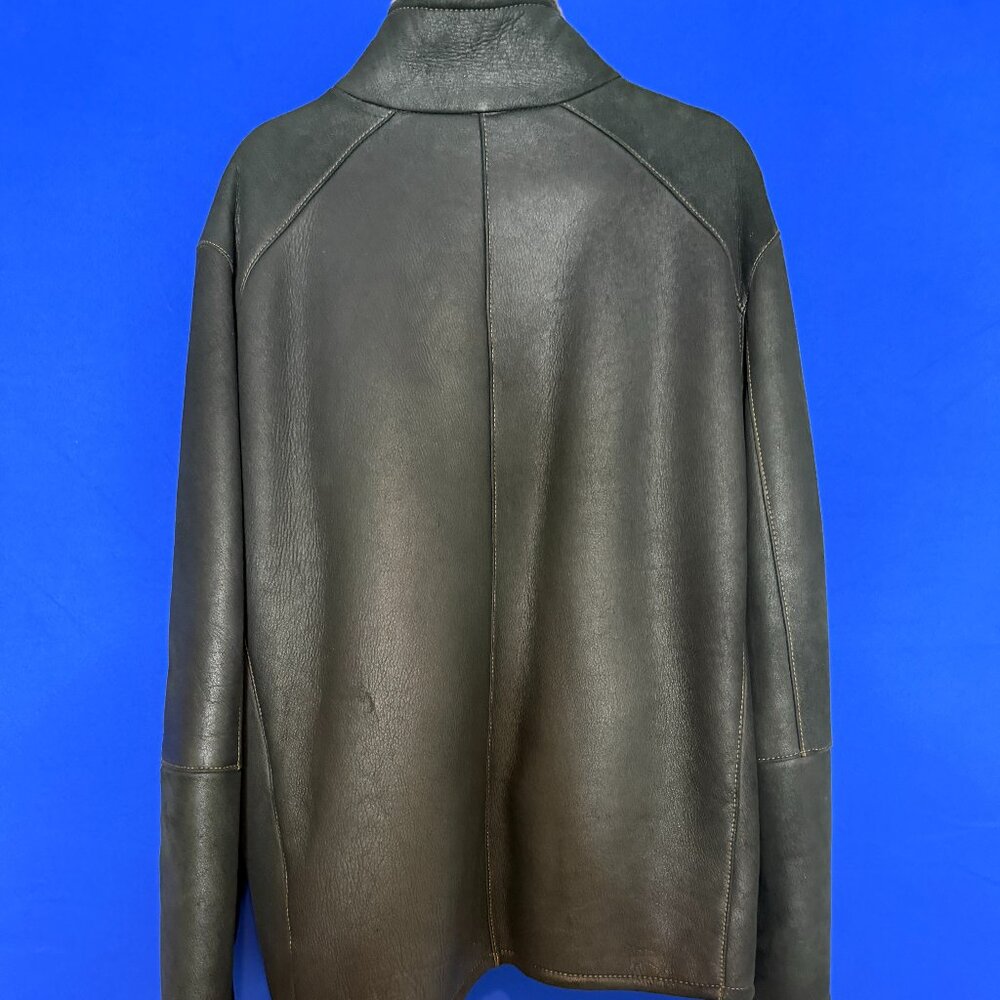 Andrew Marc Men's Shearling-lined Leather Jacket - LARGE - Picture 5 of 8